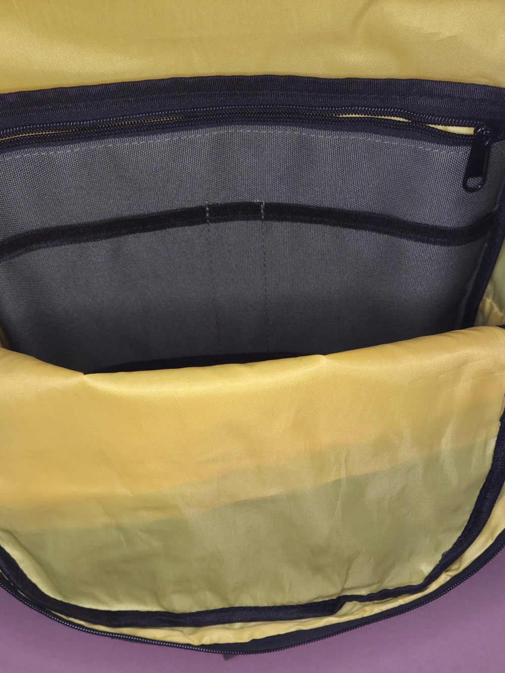 Men's Gray Backpack with Red Accents